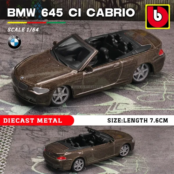 Bburago 1:64 Diecast Luxury Car Collection - Image 21