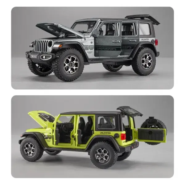 1:32 Alloy Jeep Wrangler Sahara Model Car - Image 2