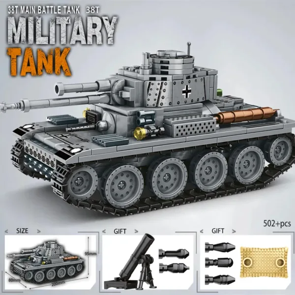 World War II Tank Building Blocks Model Set - Image 3