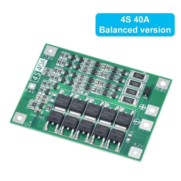 40A 3S/4S Lithium Battery Protection Board