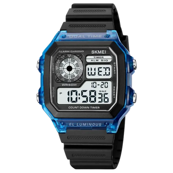 Men's Digital Waterproof Sport Chrono Watch - Image 7