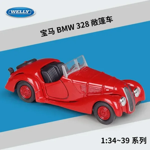 WELLY 1:36 BMW 328 Convertible Diecast Model