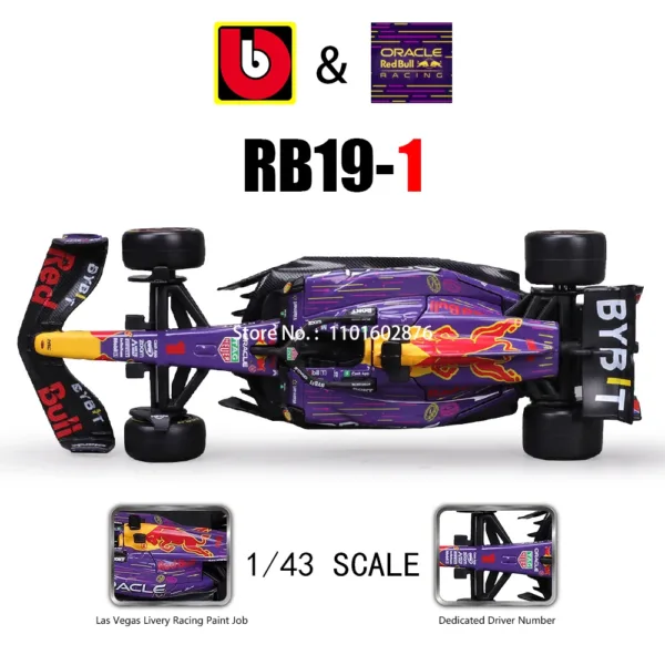 Bburago 1:43 Scale Luxury F1 Car Model - Image 8