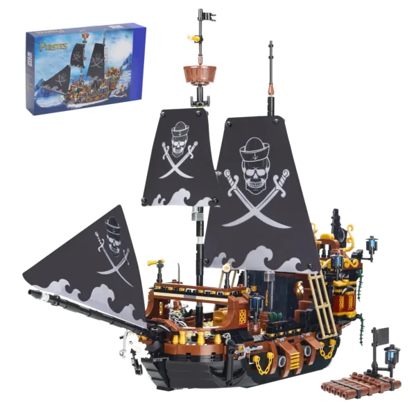 1328PCS Pirate Ship Building Blocks Set - Image 6