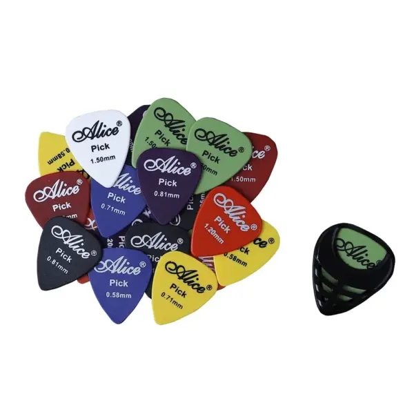 Assorted Alice Guitar Picks Set with Holder 21Pcs - Image 2