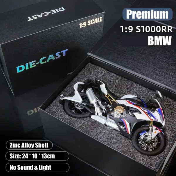 1/9 Scale Motorcycle Diecast Model Toy - Image 9