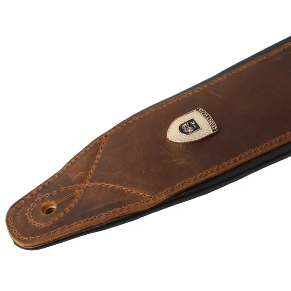 Padded Leather Guitar Strap for Bass and Guitar - Image 2