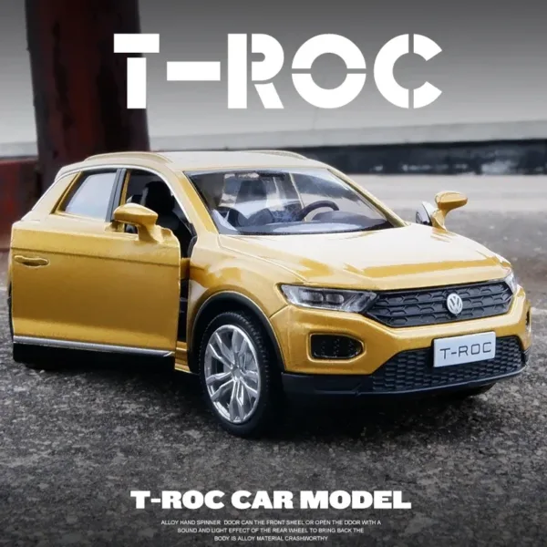 1:36 Volkswagen T-ROC Alloy Diecast Model Car - Image 4