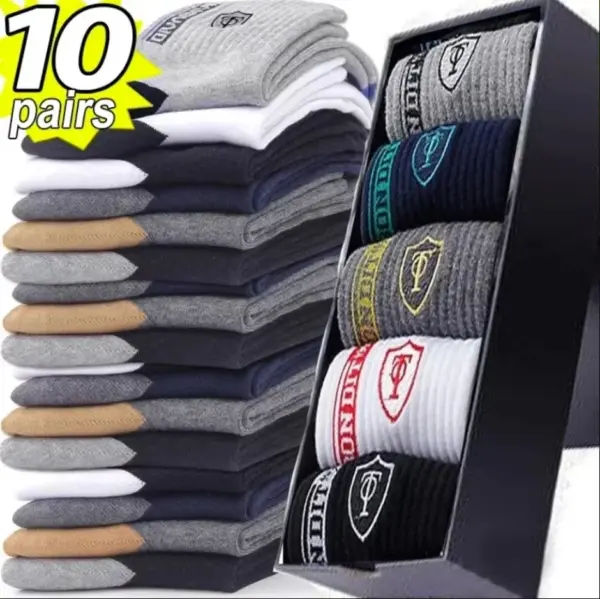 5 Pairs Men’s Breathable Sports Socks Set - Image 8