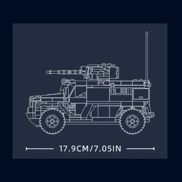 519PCS Military Armored Vehicle Building Set - Image 5