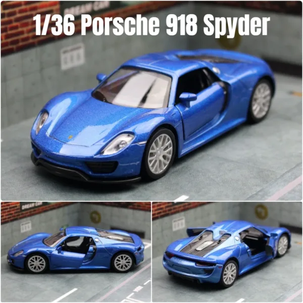 1/36 Scale Porsche 918 Spyder Toy Car - Image 7