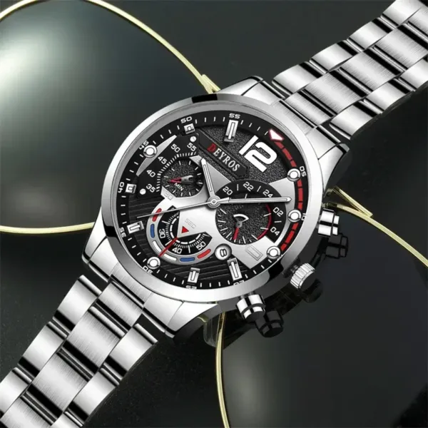 Luxury Stainless Steel Quartz Men's Watch - Image 5