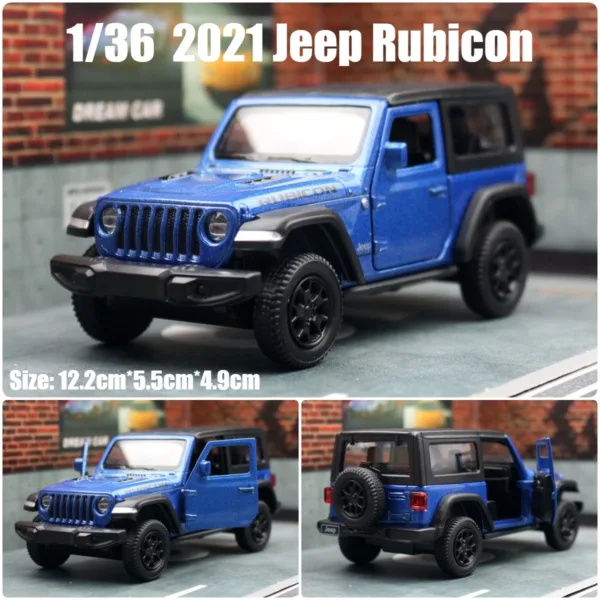 1/36 Jeep Wrangler Rubicon Diecast Model Car - Image 15