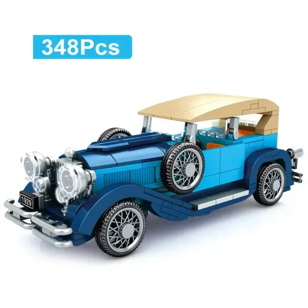 Vintage Racing Car Building Blocks Set - Image 14