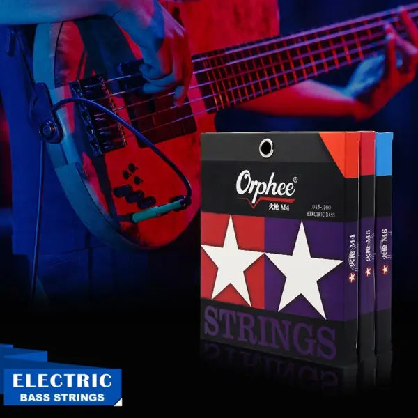 Orphee Nano Coating Electric Bass Strings Set