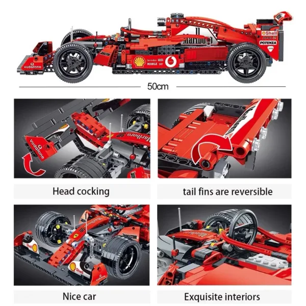 F1 Racing Supercar Building Blocks Set - Image 4