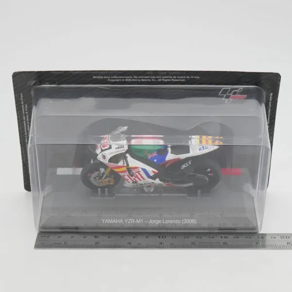 1:18 Diecast Yamaha YZR M1 Motorcycle Model - Image 3