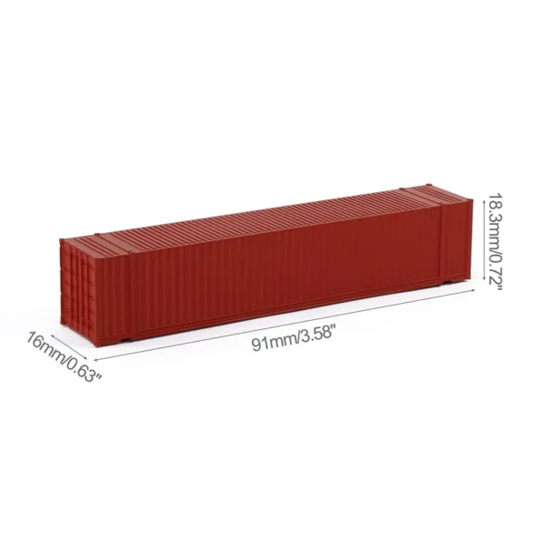 N Scale 48ft Colored Container Set of 9 - Image 6