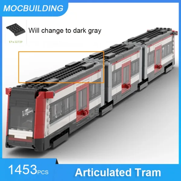 Articulated Tram Building Blocks Set 1453PCS - Image 3