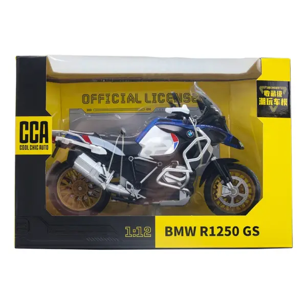 1:12 BMW R1250 GS Diecast Motorcycle Model - Image 6