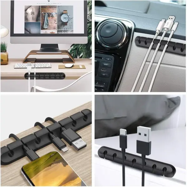 Silicone Cable Organizer for USB and Headphones - Image 2