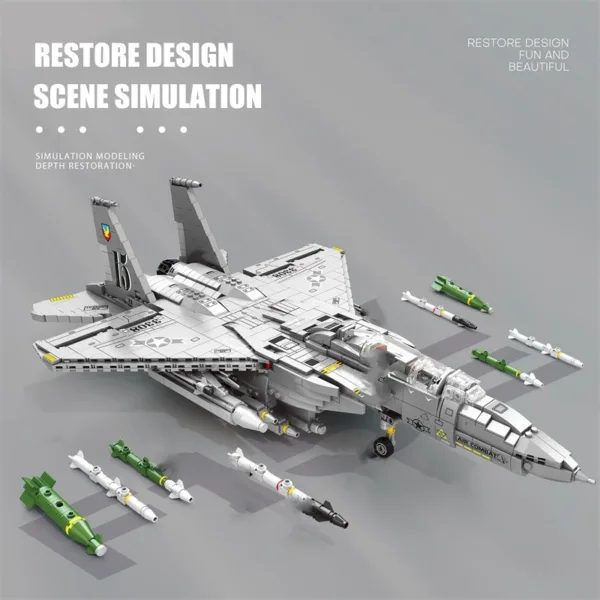 F-15E Fighter Model Building Blocks Set - Image 3