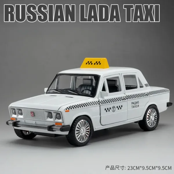 1:18 Alloy Russian LADA TAXI Model Car - Image 6