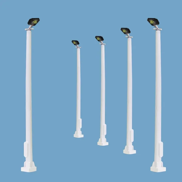 5pcs N Scale 1:160 Plaza Lamppost Set - Image 6