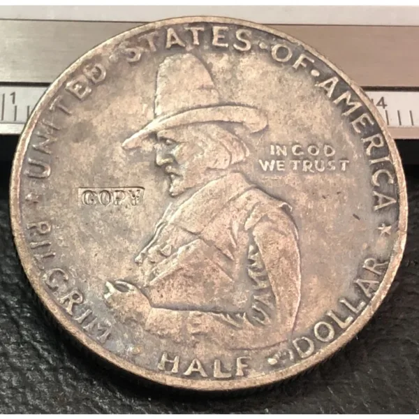 Pilgrim Commemorative Half Dollar Replica - Image 3