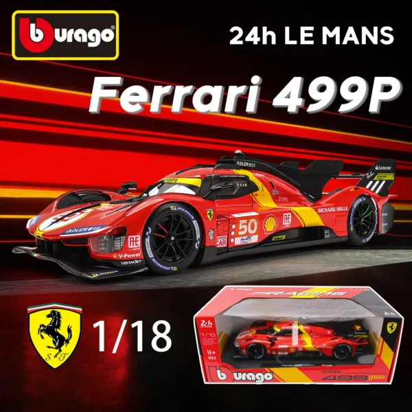 Bburago 1:18 Ferrari 499P Diecast Model Car