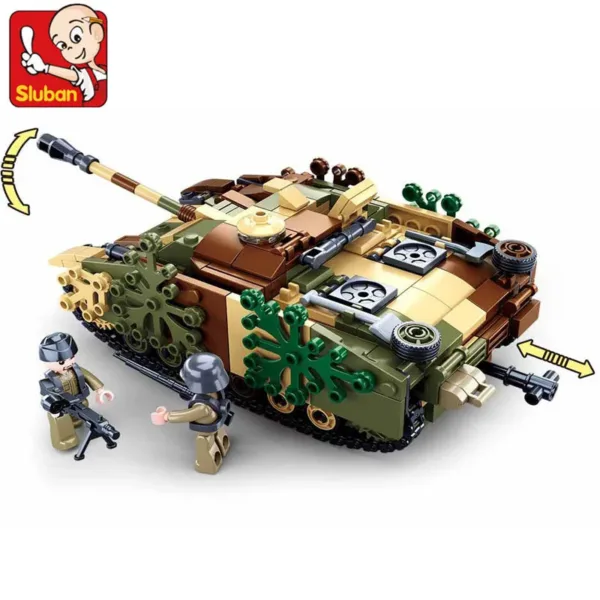 Military Challenger Leopard Tank Building Set 930pcs - Image 8