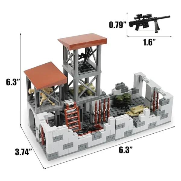 WW2 Army Military Base Building Block Set - Image 3