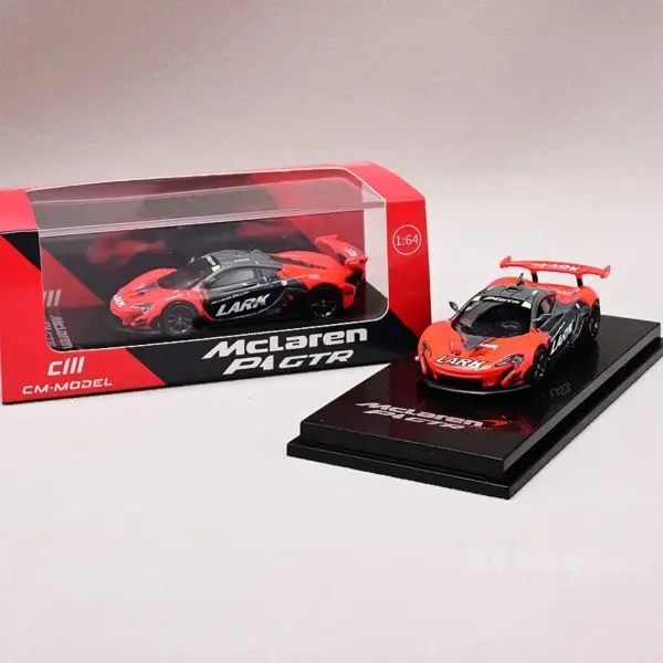 1:64 Scale P1 GTR Blue/Orange Model Car - Image 11