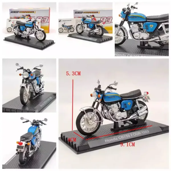 1/24 Scale Honda Motorcycle Diecast Model Toy - Image 6