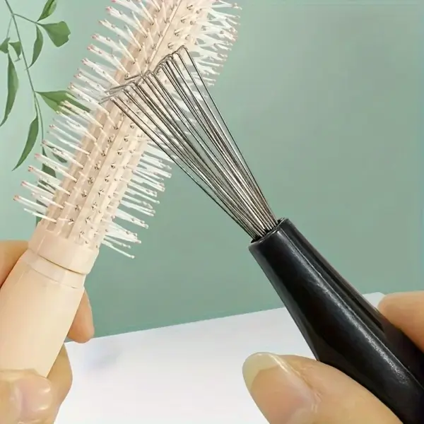 Plastic Handle Comb Brush Cleaner Tool - Image 5