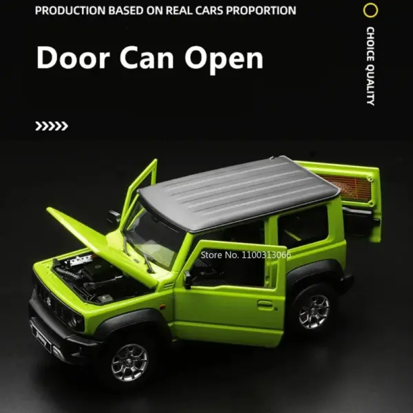 1:18 SUZUKI Jimny Alloy Diecast Model Car - Image 3