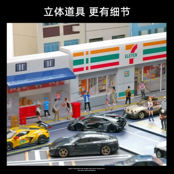 1/64 Convenience Store Miniature Model Display - Image 2