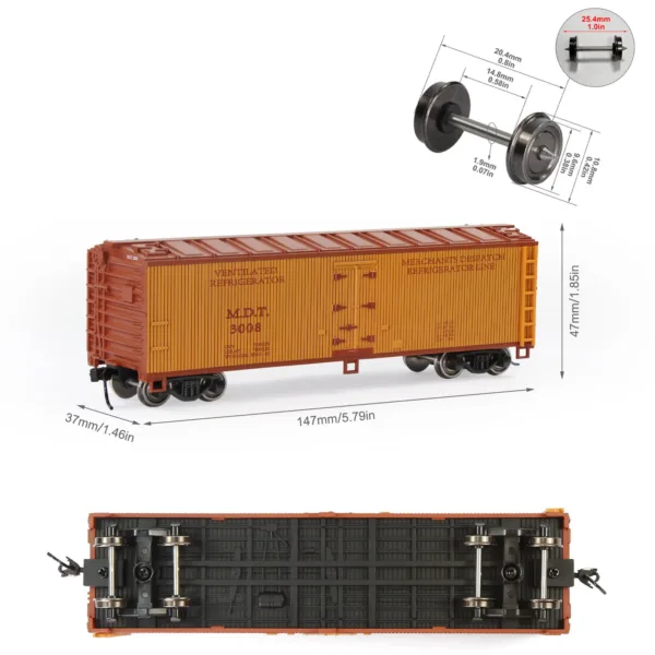 HO Scale 40ft Wood-Side Refrigerator Car - Image 6