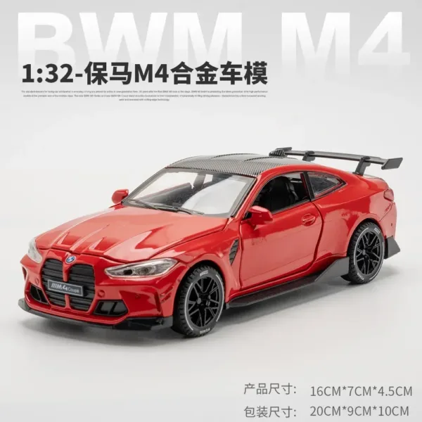 1:32 BMW M4 Coupe Diecast Model Car Toy - Image 7