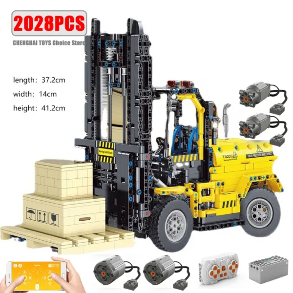 Remote Control Excavator Building Blocks Set - Image 12