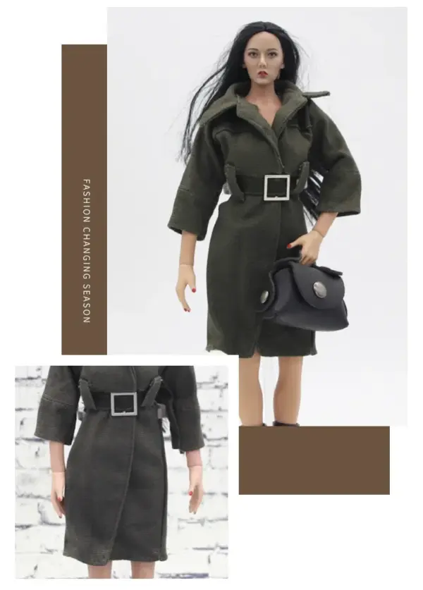 1/6 Scale Doll Overcoat and Hat Set - Image 4