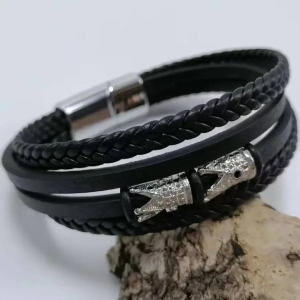 Punk Vintage Geometric Cuff Bracelet Unisex - Image 9