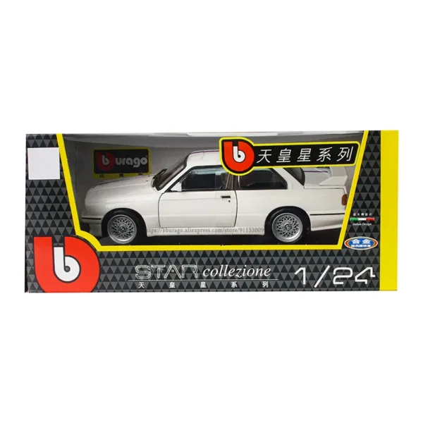 BMW M3 E30 1988 1:24 Diecast Model Car - Image 6