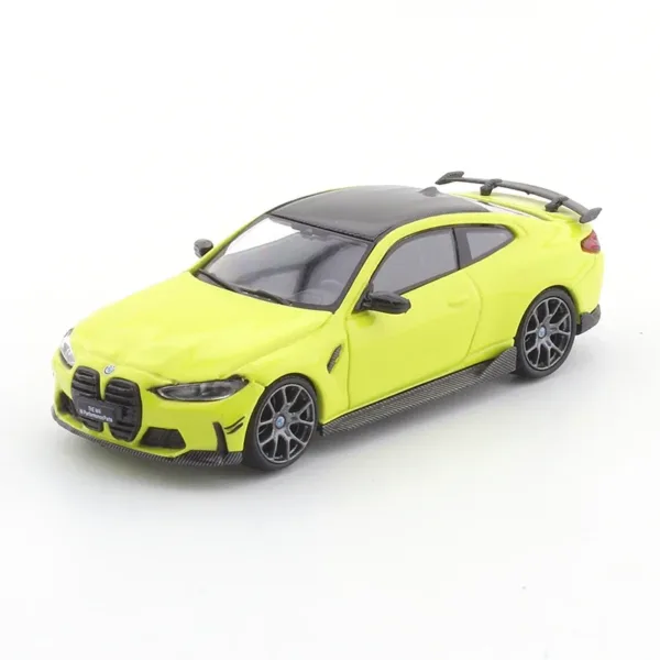 1:64 Diecast Metal BMW M4 Yellow Car Model - Image 5