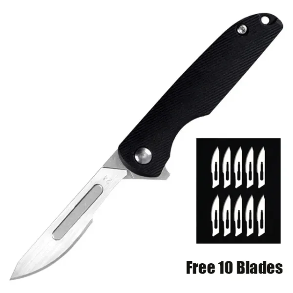 Mini Folding Knife with 10 Replaceable Blades - Image 13