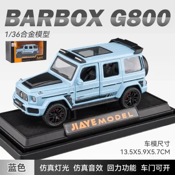 1:36 Diecast Mercedes Benz BRABUS G800 Model - Image 7