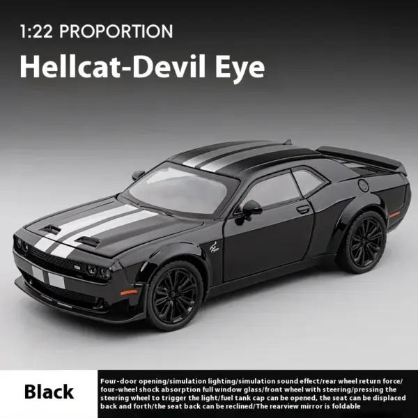 Dodge Challenger Redeye Hellcat Diecast Model Car - Image 8