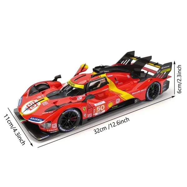 Bburago 1:18 Ferrari 499P Diecast Model Car - Image 6