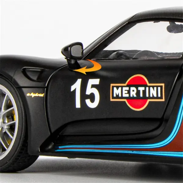 1:18 Alloy 918 Spyder Martini Model Car - Image 5