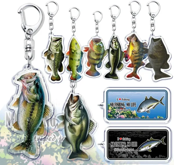 Fishing Man Keychain Pendant for Gifts